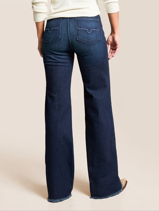 Kimes Ranch Denim - Kimes Ranch Olivia Dark Wash Wide Leg Jeans